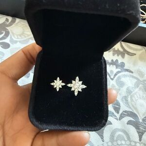 Sterling silver 925 Elegant Silver Star open Ring
